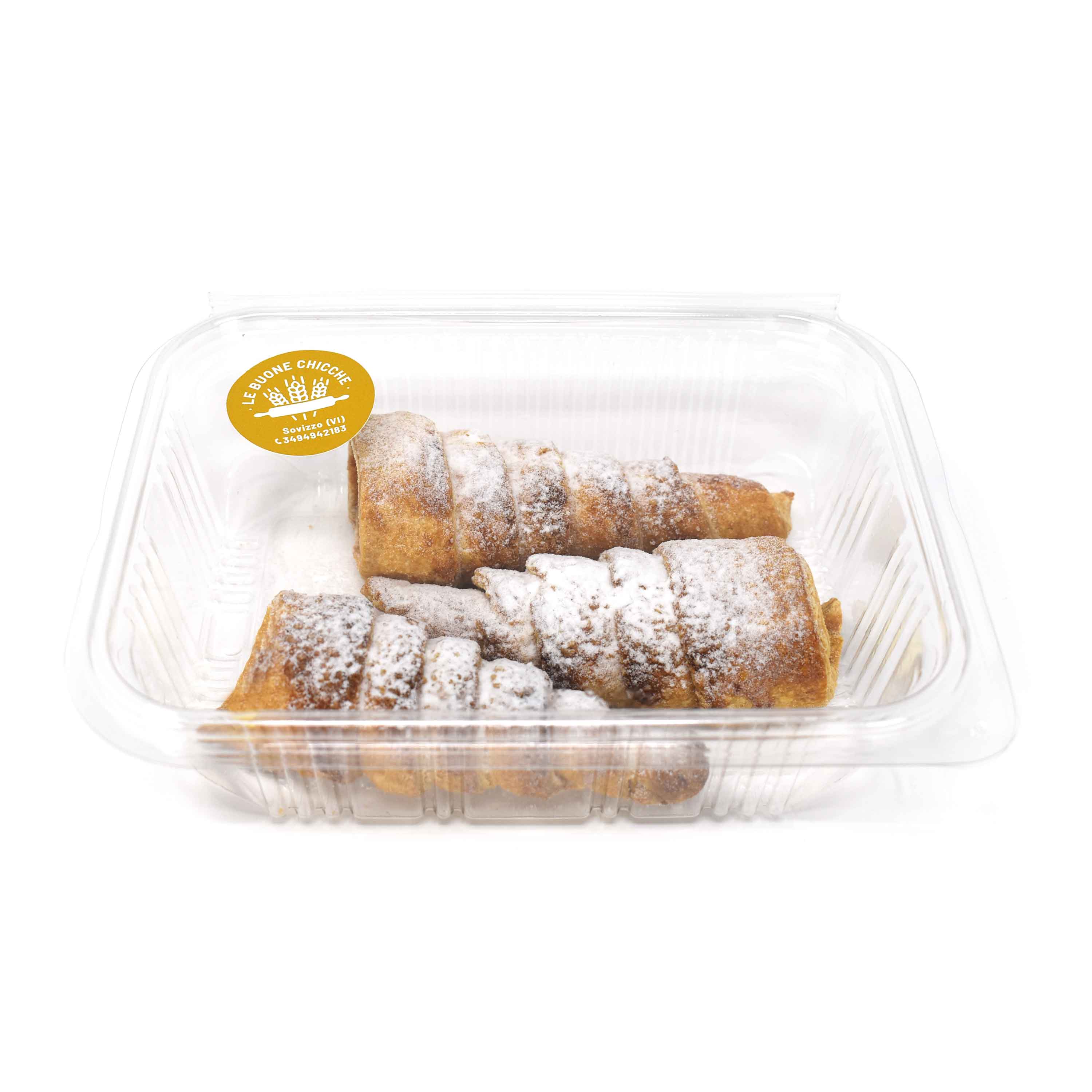 Cannoli di sfoglia vuoti senza glutine